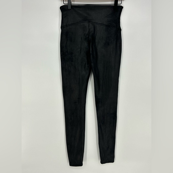 Spanx Faux Leather Leggings Black Large High Rise  Skinny Pants 2437 - Picture 3 of 12